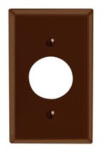 Leviton Brown 1 gang Plastic Outlet Wall Plate 1 pk 85004-000 - $4.95