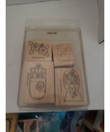 Stampin Up For You 4 Stamps Wooden 1997  ^ - $185.61 MXN