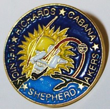 NASA Space Shuttle STS-41 Sheperd Richards Cabana Metal Enamel Pin NEW U... - $5.94