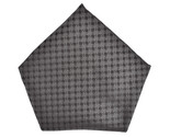 ARMANI COLLEZIONI Mens Pocket Square Modern Textured Black Size 13&quot; X 13&quot; - £23.00 GBP