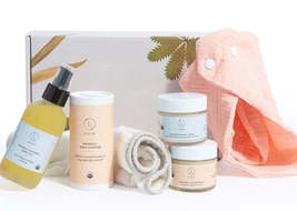 Organic full care new baby gift set - welcome little one! - £59.95 GBP