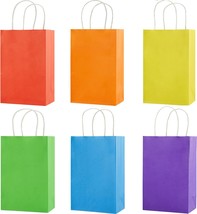 24 Pieces 8&quot; Rainbow Goodie Bags Small Gift Bags with Handle for Party F... - $21.20