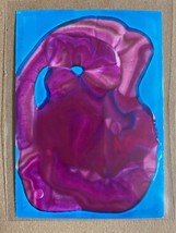 Tonito Original ACEO painting.Unique art technique never seen before.Abstract 1 - £15.19 GBP