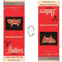 Vintage Matchbook Cover Antlers Hotel Colorado Springs Colorado 50s Olympic Pool - £7.79 GBP