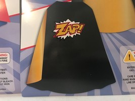 Super Hero BLACK &amp; YELLOW Cape - Children&#39;s One Size ~ NEW ~ Zap into Super Hero - £11.33 GBP