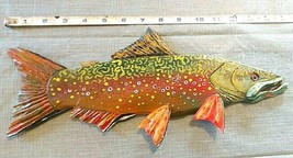 &quot; Fall Spawn Brook Trout &quot;, 2022/ #8/250, Right Face,15 1/4 inch, Ready ... - £51.38 GBP