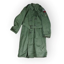 US Army Vietnam Green Military Trench Coat w Wool Liner Small Regular w/... - $49.49