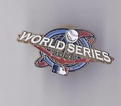 2002 World Series Pin Giants Angels - $14.43