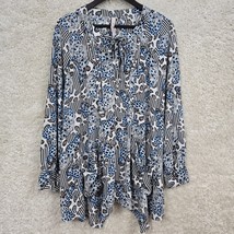 Melissa McCarthy Seven7 Top Womens 2X Butterfly Lightweight Long Sleeve Flowy - $24.70