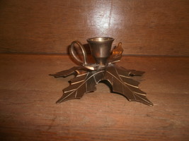 Brass Leaf Candle Holder  - $25.00