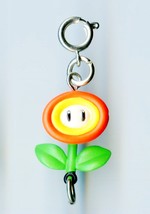 TAKARA TOMY Super Mario Bros Wii Swing Pendant / Ornament figure Fire Flower - £5.01 GBP
