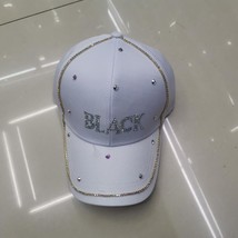 Rhinestone Black Fashion Women&#39;s Hat Tide Baseball Cap Sunshade Sun Protection C - £10.66 GBP