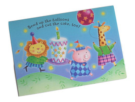 Hallmark Birthday Greeting Card Child Adult Fun Pig Giraffe Lion Cake - $6.92