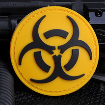 Yellow Biohazard PVC Patch - $8.27 CAD