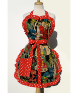 Black and Red Frida Apron - $32.00