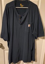 Carhartt original fit polo shirt size 4XL Navy Blue - £8.53 GBP