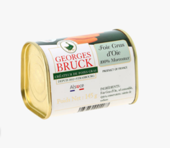GEORGES BRUCK STRASBOURG - Goose Foie Gras 100% pieces - 145gr - $82.50