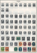 Germany Bavaria 1919 Very Fine Used Stamps Hinged On List - £4.43 GBP