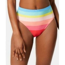 La Blanca Womens Bikini Bottoms Stripe High-Wais,Size 14 - £27.24 GBP