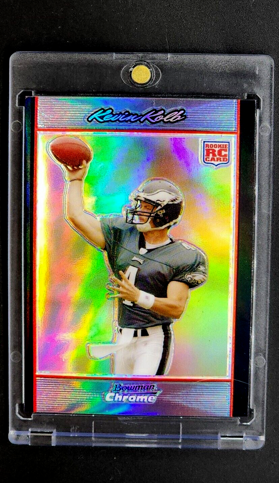 Primary image for 2007 Bowman Chrome Refractor #BC60 Kevin Kolb RC Rookie Eagles *Great Condition*