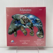 SunsOut &quot;Manatees by Dennis Rogers&quot; 1000 pc 26&quot; x 38&quot; Shaped Puzzle NEW SEALED - £15.97 GBP