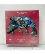 SunsOut &quot;Manatees by Dennis Rogers&quot; 1000 pc 26&quot; x 38&quot; Shaped Puzzle NEW ... - £16.01 GBP