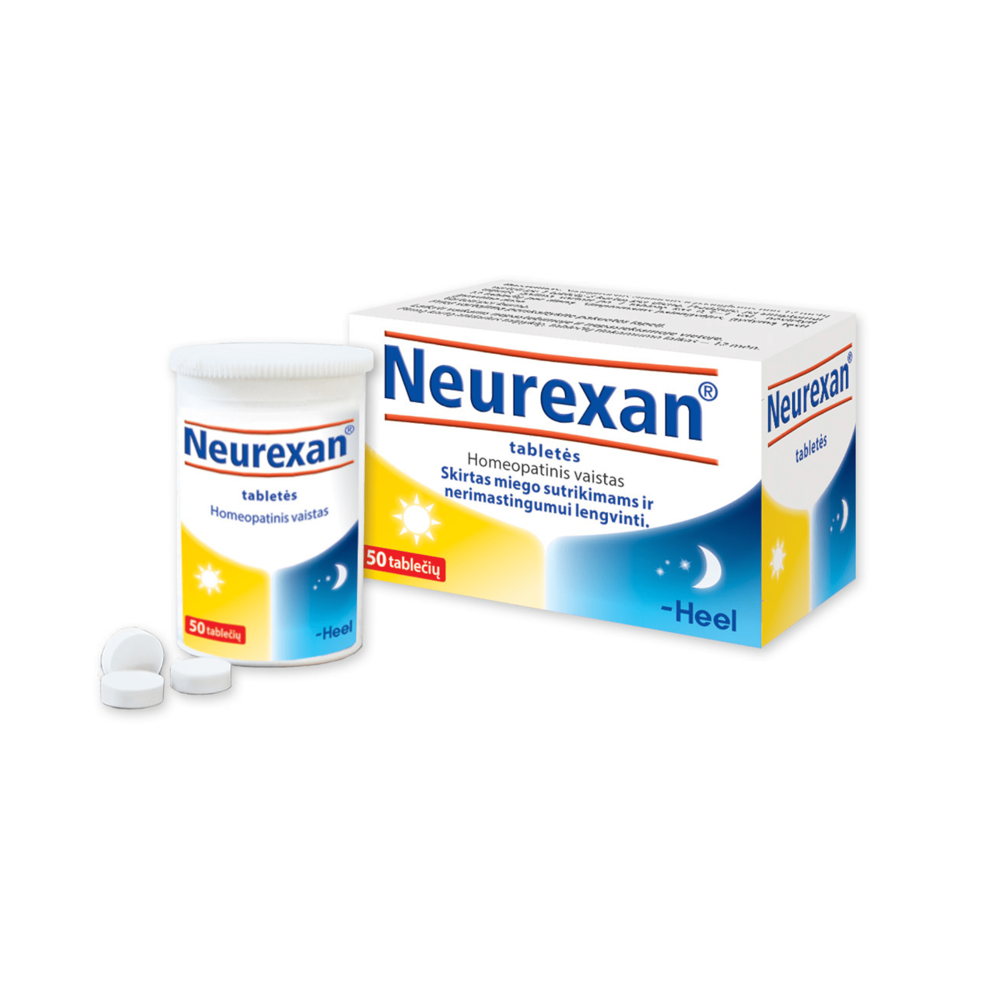 6 PACK Neurexan Heel 50 tabs, Homeopathic remedy for nervousness, stress... - $129.99