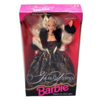 Vintage 1993 Mattel Golden Winter Barbie # 10684 Evening Elegance Original New - £37.21 GBP