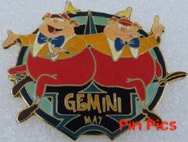 Disney Alice in Wonderland Tweedledee &amp; Tweedledum Gemini Zodiac LE 5000... - £11.07 GBP