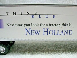 Vintage Collectible NEW HOLLAND Tractor Promotional Die-Cast Semi Trailer-Farm!! - £19.94 GBP