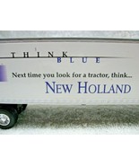 Vintage Collectible NEW HOLLAND Tractor Promotional Die-Cast Semi Traile... - £19.61 GBP