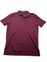 Polo Ralph Lauren Polo Shirt Adult Large Maroon Classic Fit Short Sleeve - £23.68 GBP