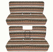 Fits 1992 Ford F150 Supercab truck Front and Rear bench aztec seat covers - $149.24
