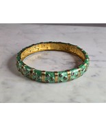 Womens Vintage Estate Sterling Silver Enamel FADI Bangle Bracelet 34.0g ... - €159,05 EUR