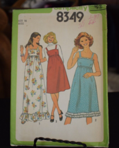 Simplicity 8349 Misses Dress or Jumper In 2 Lengths Pattern - Size 16 Bu... - $15.83