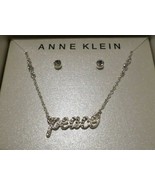 Anne Klein Peace Necklace &amp; Earring Boxed Set NWT - £19.23 GBP