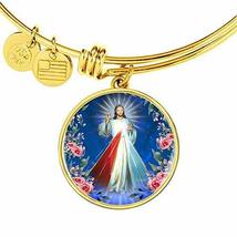 Express Your Love Gifts Divine Mercy Catholic Prayer Bracelet Bangle Bracelet En - £44.97 GBP