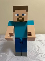 Minecraft Steve Large Scale Action Figure 8.5" Poseable Collectable Mattel 2017 - £11.76 GBP