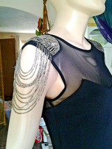 Unusual Gothic/Punk steampunk dress top shop with tassle shoulders - $37.91