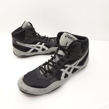 ASICS Snapdown Wrestling Shoes Mens 9 Black High Top Lace Up J703Y - $26.99