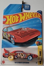 2025 Hot Wheels &#39;70 Plymouth Superbird Red 87/250 HW Art Cars Series 7/10 - $9.49