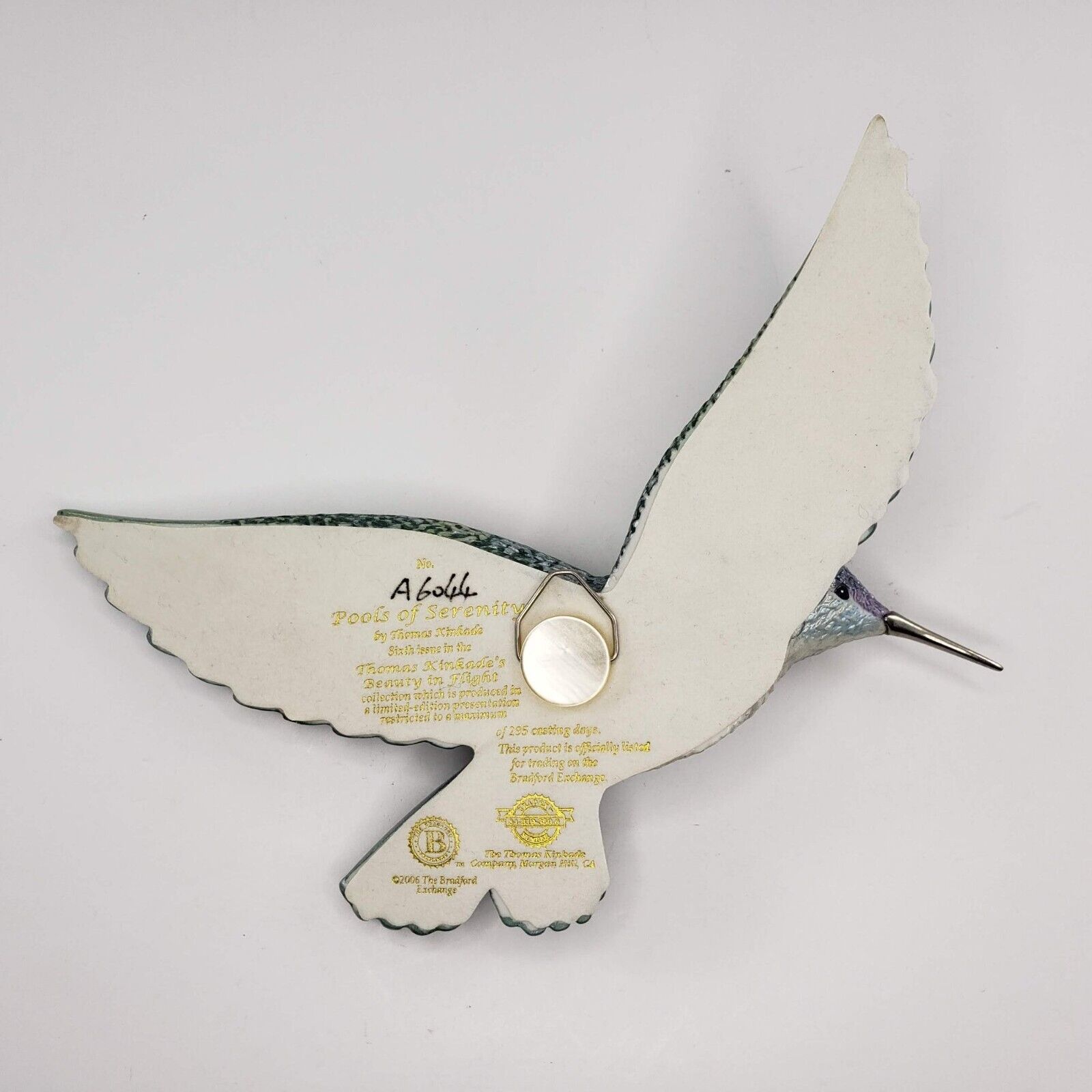 Thomas Kinkade Pools of Serenity Beauty In Flight Hummingbird Wall Decor Hummingbirds