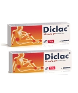 2 PACK Diclac 5% gel pain, inflammation in muscles, joints x150 grams Sandoz - $49.99