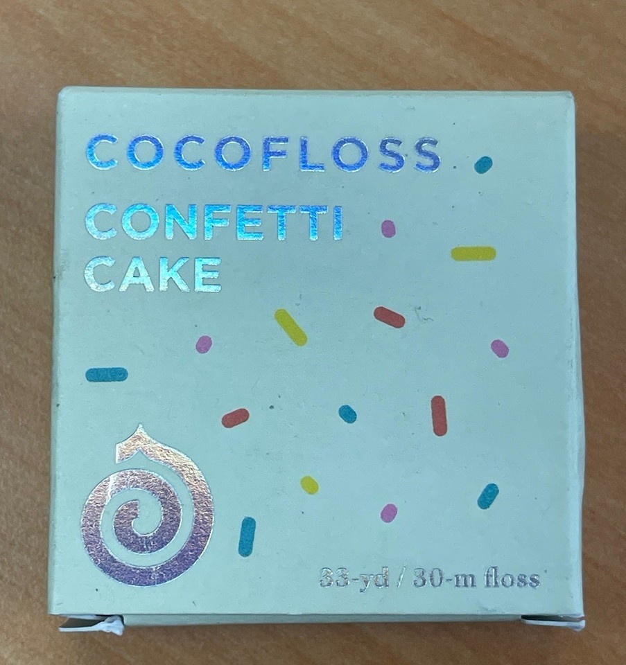 Cocofloss Dental Floss, Confetti Cake, Floss 33 Yard