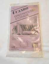 Ucando Greenhouse Storage plans  Design No. B2031 unopened - $9.99
