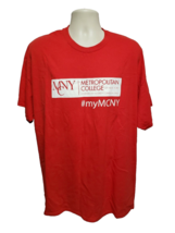 MCNY Metropolitan College of New York Keep Calm Help Others Adult Red 2XL TShirt - £11.84 GBP