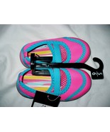 Athletic Works Girls Water Swim Beach Shoes Size 5-6 Pink &amp; Blue NEW - £7.06 GBP