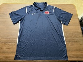 Arizona Wildcats Football Men’s Blue Short-Sleeve Polo Shirt – Nike Dri-Fit – XL - £11.21 GBP