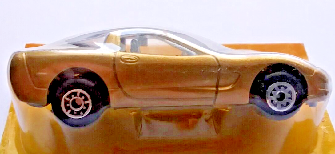 Chevy C5 Corvette 1:64 Scale, Gold Die Cast C5 Vette, New on Cut Card by Maisto. - $29.99