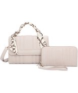 Beige Fashion Crossbody Bag & Wallet Set - $55.99